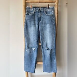 Sneak Peek Boutique Brand Light Wash Distressed Cropped Jeans Size 9/29